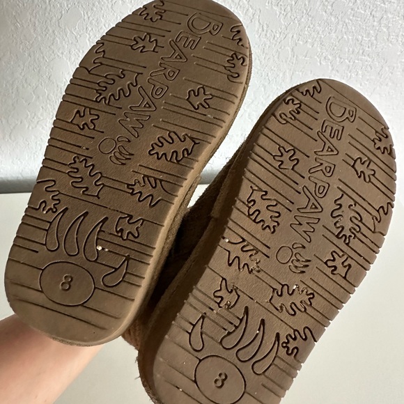 BearPaw Kids' Elle Zip Short Water Resistant Winter Fur Boot Toddler Uggs-Like - Picture 4 of 7